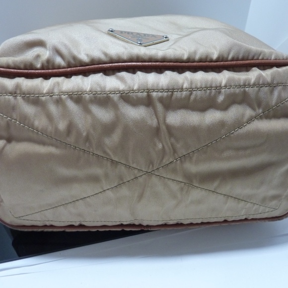 Prada Vintage BEIGE  Nylon Shoulder Bag - Picture 9 of 16